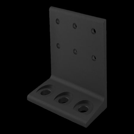 80/20 Blk 15S 4.5" Econ Floor Mount Base Plate 2405-BLACK