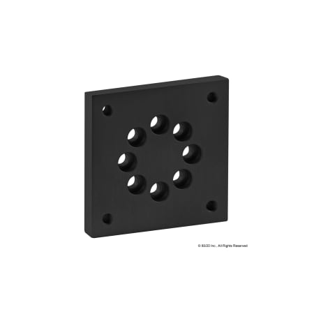 80/20 Black 10 S Base Plate For 2714 2406-BLACK