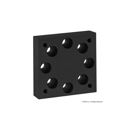 80/20 Black 15 S Base Plate For 2714 2407-BLACK