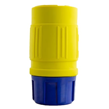 Ericson Locking Connector, L5-20R, 20 A, 125V AC, Single Phase, 2 Pole, Yellow 2410-CG