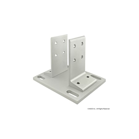80/20 Floor Mount, Base Plate For 3030 2410