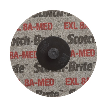 Scotch-Brite Unsantized Wheel, Gray, Roloc XL, PK40 XL-UR
