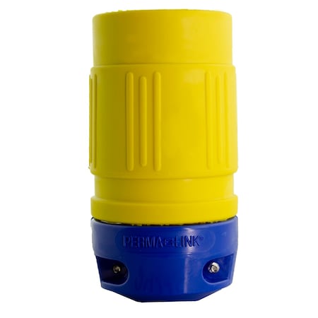 Ericson Locking Plug, L5-30P, 30 A, 125V AC, Single Phase, 2 Pole, Yellow 2510-PG