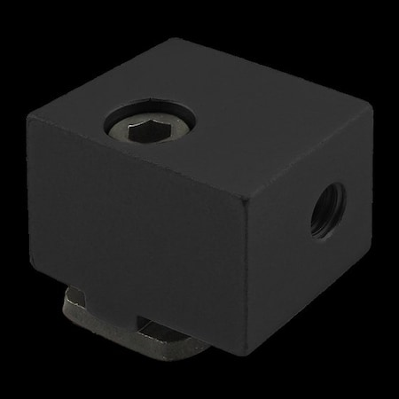 80/20 Black 15 S Panel Mount Block 2425-BLACK