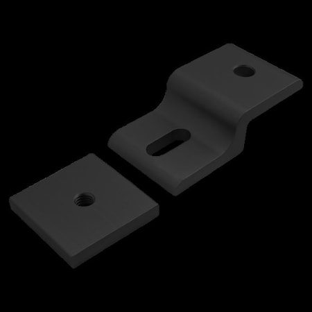 80/20 Blk 15S 1.5" Mesh Retainer W/Backing Plt 2436-BLACK