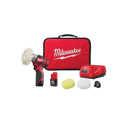Milwaukee Tool M12 Variable Speed Polisher/Sander Kit 2438-22