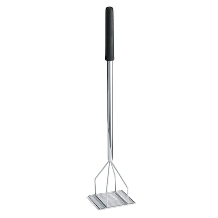 Tablecraft Sq Face Bean Masher, Chrm Metal, 24" L, 6" 2455
