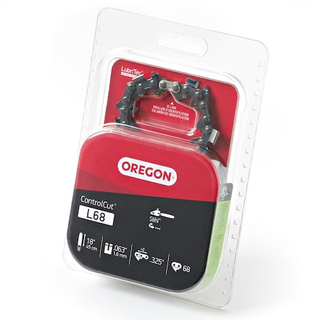 Oregon Controlcut Chain, 18" 22BPX .325" 68 DL L68