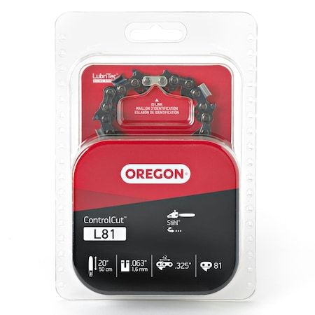 Oregon Controlcut Chain, 20" 22BPX .325" 81 DL L81