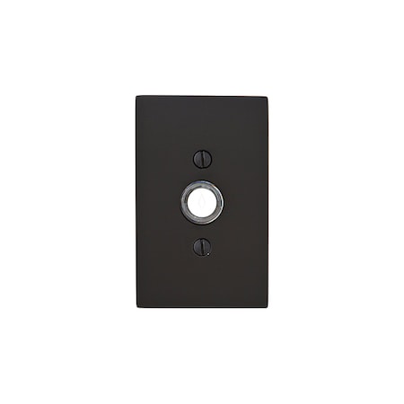 Emtek Flat Black Doorbell, 2463US19 2463US19