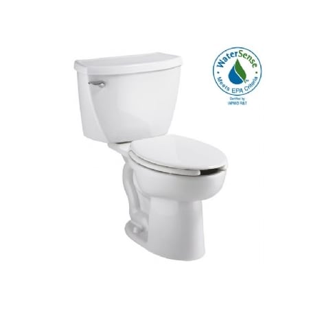 American Standard CadetRh El 1.1GPF wBp Slots Combo, 1.1 gpf, Pressure Assist Tank, Floor Mount, Elongated, White 2467.136.020
