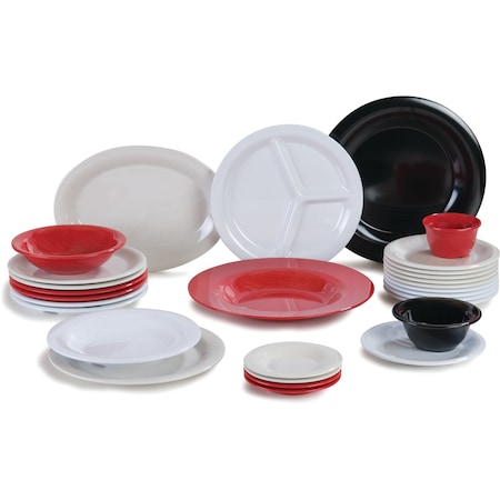 Carlisle Foodservice Chef Salad Pasta Bowl, 20 oz., Red, PK12 3303005