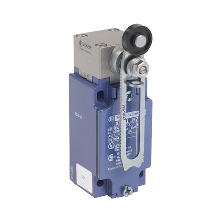 Telemecanique Sensors Limit Switch, No Lever, Rotary, 1C/O, 10A @ 240V AC, Actuator Location: Side XCKJ20511H7