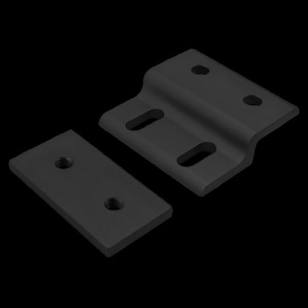 80/20 Black 10S 2" Mesh Retainer W/Backing Plt 2494-BLACK