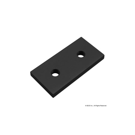 80/20 Black 10 S 2" Backing Plate 2495-BLACK