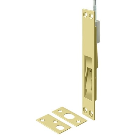 Deltana Extension Flush Bolt, Solid Brass Bright Brass 24" 24EFB3