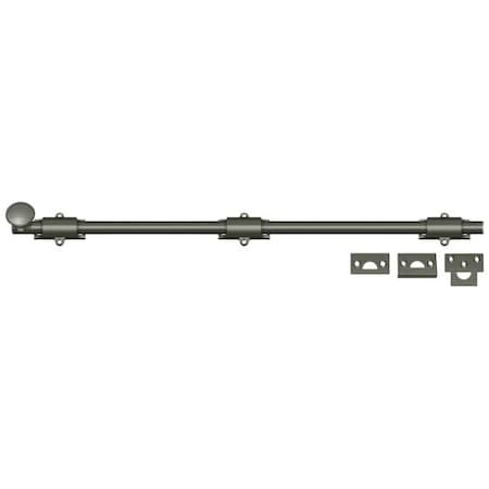Deltana Surface Bolt, Heavy Duty Antique Nickel 24" 24SB15A