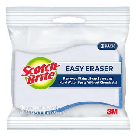 Scotch-Brite Easy Erasing Pad 833, 4.4inx2.6"x0.9", PK8 833
