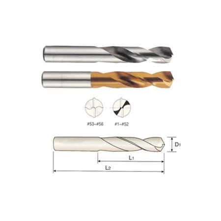 Yg-1 Tool Drill, 1.1875 in. (30.1624 mm), 0.189 in. (4.8006 mm), 2 D4148112