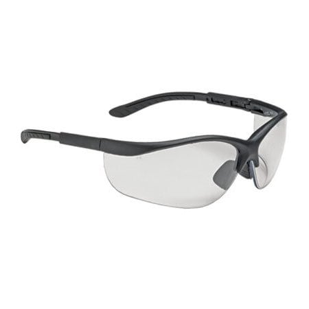 Bouton Optical HI-VOLTAGE AC, Safety Glasses, Anti-Fog & Anti-Scratch, Clear Lens, Black Frame, Half-Frame 250-21-0420