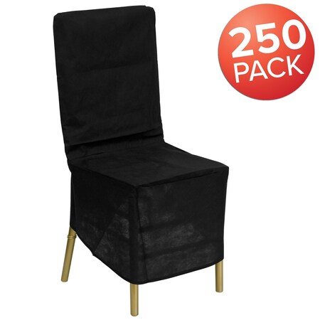 FLASH FURNITURE Black Fabric Chiavari Chair Storage Cover 250-LE-COVER-GG