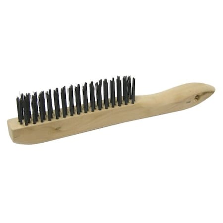 Weiler 1 in W Scratch Brush, 5 in L Handle, 1 in L Brush, Wood, 10 in L Overall 25100