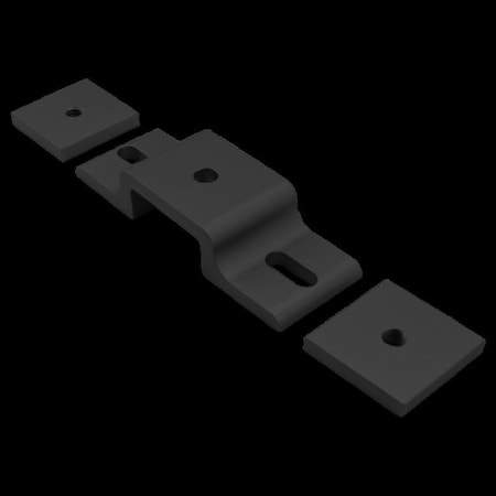 80/20 Dbl Mesh Retainer W/Back Plate, 1.5" 15S 2518-BLACK