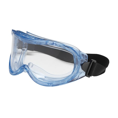 Bouton Optical Safety Goggles, Clear Lens, Anti-Fog & Anti-Scratch, Indirect Vented, Elastic Strap, Contempo Series 251-5300-400
