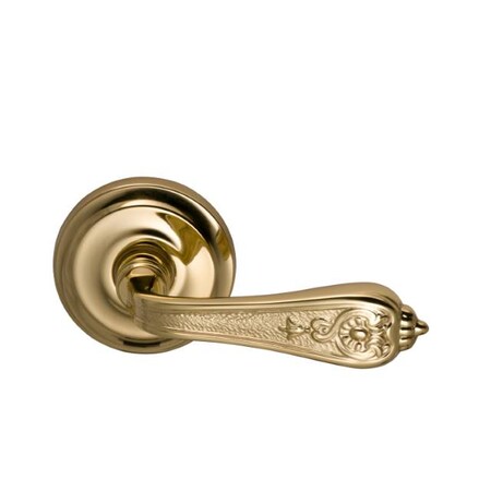 Omnia Lever Priv 2-3/8" BS T 1-3/8" Door Thickness Bright Brass 252 252/00.PR1