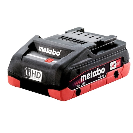 Metabo 18.0V Li-Ion Battery, 4.0Ah Capacity 18V 4.0Ah LiHD