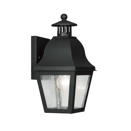 Livex Lighting Amwell 1 Light Black Outdoor Wall Lantern 2550-04