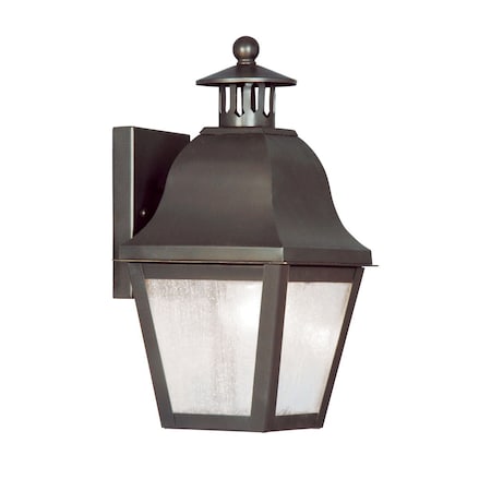 Livex Lighting Amwell 1 Light Bronze Outdoor Wall Lantern 2550-07