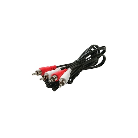 Steren Stereo Audio Cable, 3ft, 2-RCA 255-120