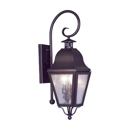 Livex Lighting Amwell 2 Light Bronze Outdoor Wall Lantern 2551-07