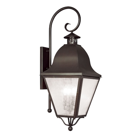 Livex Lighting Amwell 4 Light Bronze Outdoor Wall Lante 2558-07