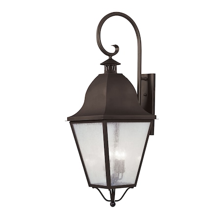Livex Lighting Amwell 4 Light Bronze Outdoor Wall Lantern 2559-07