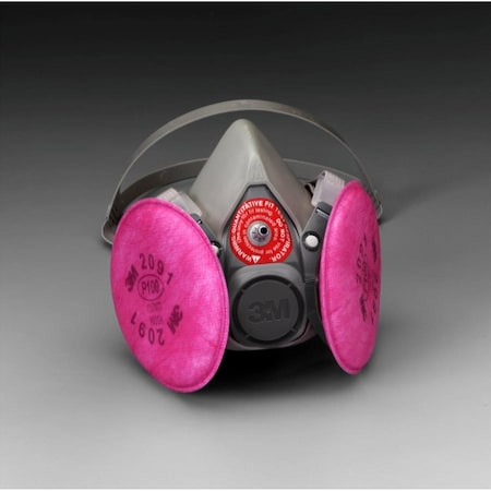 3M Probed Reusable Respirator Assy 6200, 4 PK 6200Q