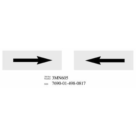 3M Damage Control Pipe Sign 3MN605DG inArro, PK50 3MN605
