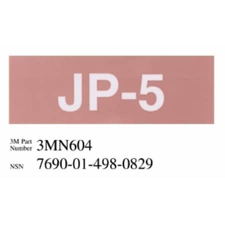 3M Damage Control Pipe Sign 3MN604DG inJP-5, PK50 3MN604