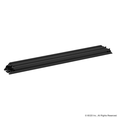 80/20 Support, 45 Degree, 1020 X 18" Blk Ano 2568-BLACK