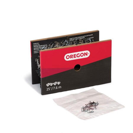 Oregon Micro Chisel Chain, 3/8" Pitch, .058" Gauge, Bulk Chain, 25-Ft. Reel 73RD025U