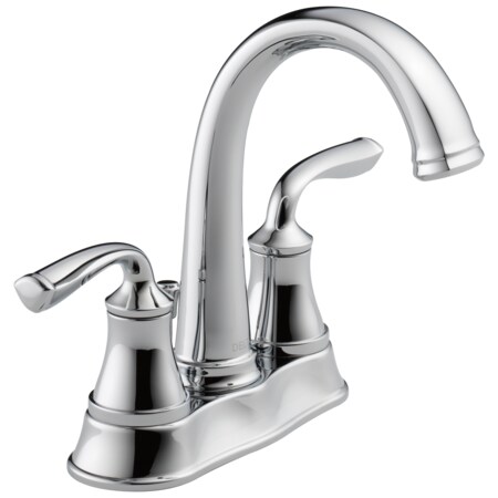 Delta Dual Handle 4" Mount, 3 Hole Delta Lorain Two Handle Centerset Bathrm, Chrome 25716LF-ECO