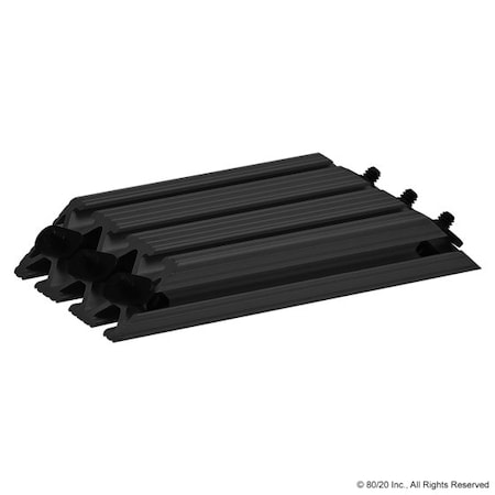 80/20 Support, 45 Degree, 1030 X 6" Blk Ano 2571-BLACK