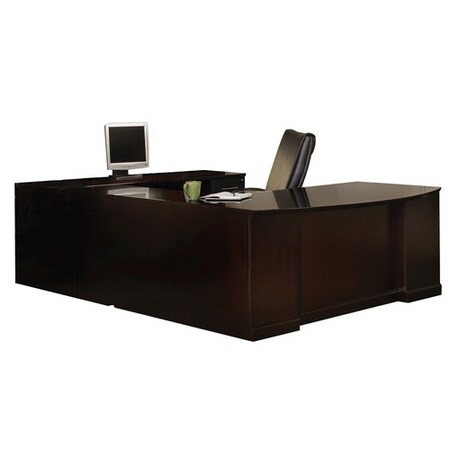 Safco U Bowfront, Right Bridge, Pencil/Box/File SURBBF72ESP