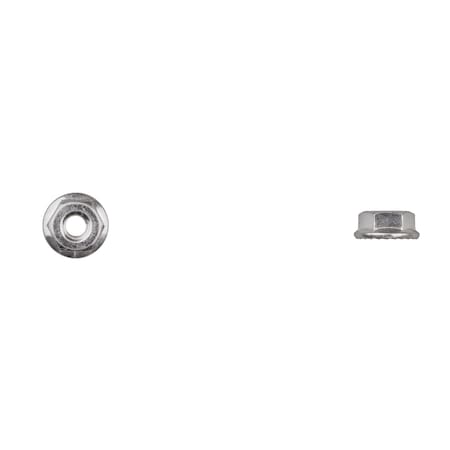 Disco Flange Nut, #10-24, Bright Zinc Plated 259PK