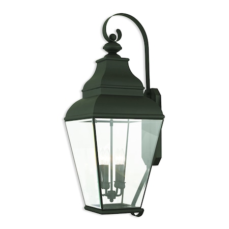Livex Lighting Exeter 4 Light Black Outdoor Wall Lantern 2596-04