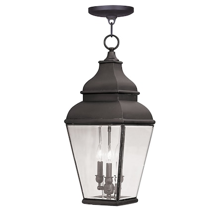 Livex Lighting Exeter 3 Light Bronze Outdoor Pendant La 2597-07