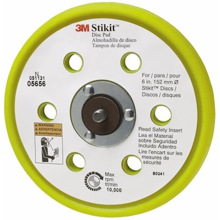 3M Stikit LowProfile Disc Pad, 05656, 6", PK10 05656