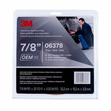 3M Automotive AttachmentTp06378gray0.76, PK12 06378