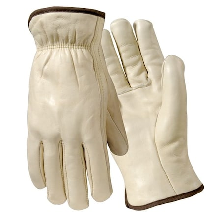 Wells Lamont Leather Drivers Gloves, Double Shirred Elastic Wrist, Straight Thumb, Gunn Cut, Black (Overedge) Y0122XXL